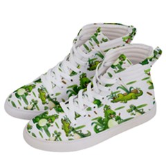 Crocodiles In The Pond Men s Hi-top Skate Sneakers by Bigfootshirtshop