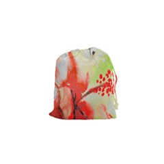 Fabric Texture Softness Textile Drawstring Pouches (xs)  by Celenk