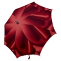 Red Fabric Textile Macro Detail Hook Handle Umbrellas (Small) View2