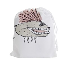 Monster Rat Hand Draw Illustration Drawstring Pouches (xxl) by dflcprints