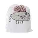 Monster Rat Hand Draw Illustration Drawstring Pouches (XXL) View2