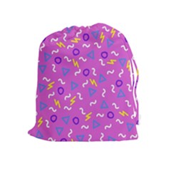 Retro Wave 2 Drawstring Pouches (extra Large) by jumpercat