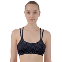 Dark Chevron Line Them Up Sports Bra by jumpercat