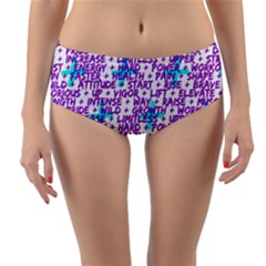 Hard Workout Reversible Mid-waist Bikini Bottoms by jumpercat