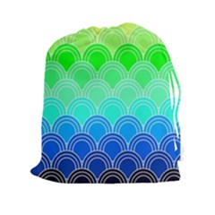 Art Deco Rain Bow Drawstring Pouches (xxl) by NouveauDesign