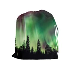 Aurora Borealis Northern Lights Drawstring Pouches (extra Large) by BangZart