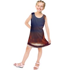 River Water Reflections Autumn Kids  Tunic Dress by BangZart