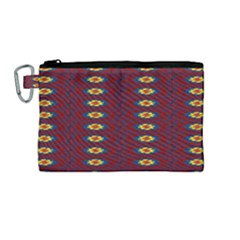 Geometric Pattern Canvas Cosmetic Bag (medium) by linceazul
