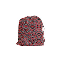 Exotic Intricate Modern Pattern Drawstring Pouches (small)  by dflcprints