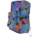 Triangle Gradient Abstract Geometry Full Print Backpack View3