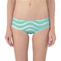 Abstract Digital Waves Background Classic Bikini Bottoms View1