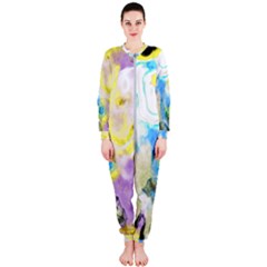 Watercolour Watercolor Paint Ink Onepiece Jumpsuit (ladies)  by BangZart