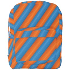 Diagonal Stripes Striped Lines Full Print Backpack by BangZart
