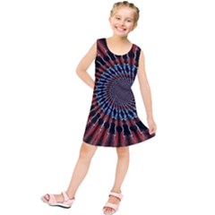 The Fourth Dimension Fractal Noise Kids  Tunic Dress by BangZart