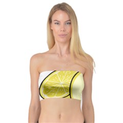 Lemon Fruit Green Yellow Citrus Bandeau Top by BangZart