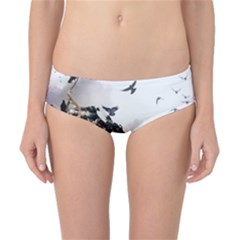 Birds Crows Black Ravens Wing Classic Bikini Bottoms by BangZart