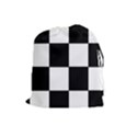 Grid Domino Bank And Black Drawstring Pouches (Large)  View1