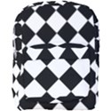 Grid Domino Bank And Black Full Print Backpack View1