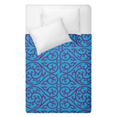 Monogram Blue Purple Background Duvet Cover Double Side (single Size) by BangZart