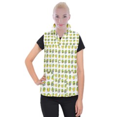 St Patrick S Day Background Symbols Women s Button Up Puffer Vest by BangZart