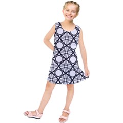 Line Stripe Curves Curved Seamless Kids  Tunic Dress by BangZart