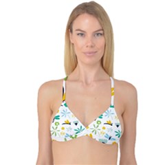 Busy Dragonflies Reversible Tri Bikini Top by Bigfootshirtshop