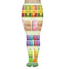 Supermarket Shelf Products Snacks Women s Tights by Celenk