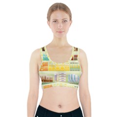 Supermarket Shelf Coffee Tea Grains Sports Bra With Pocket by Celenk
