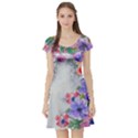 flower girl Short Sleeve Skater Dress View1