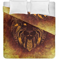 Lion Wild Animal Abstract Duvet Cover Double Side (king Size) by Celenk