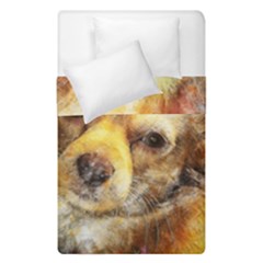 Dog Animal Art Abstract Watercolor Duvet Cover Double Side (single Size) by Celenk