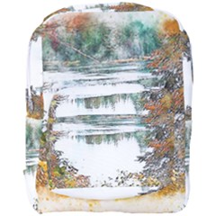 River Water Art Abstract Stones Full Print Backpack by Celenk