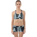 Cat Pet Art Abstract Vintage Back Web Sports Bra Set View1