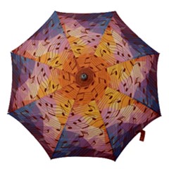Music Notes Hook Handle Umbrellas (small) by linceazul