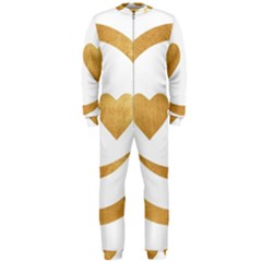 Gold Smiley Face Onepiece Jumpsuit (men)  by NouveauDesign