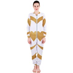 Gold Smiley Face Onepiece Jumpsuit (ladies)  by NouveauDesign