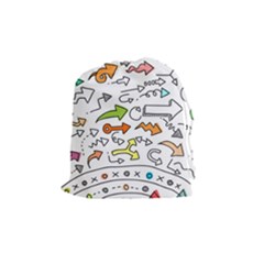 Desktop Pattern Art Graphic Design Drawstring Pouches (medium)  by Celenk