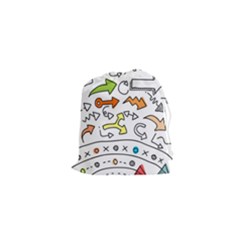 Desktop Pattern Art Graphic Design Drawstring Pouches (xs)  by Celenk