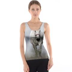 Horse Mammal White Horse Animal Tank Top by Celenk