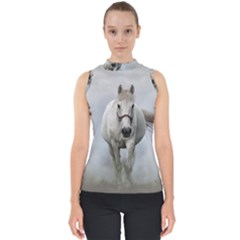 Horse Mammal White Horse Animal Shell Top by Celenk