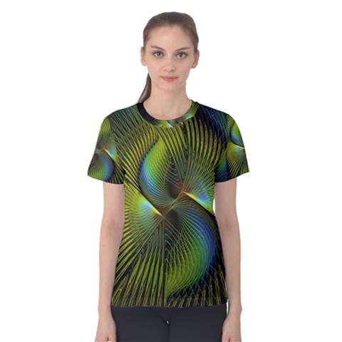 Fractal Abstract Design Fractal Art Women s Cotton Tee by Celenk