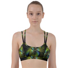 Fractal Abstract Design Fractal Art Line Them Up Sports Bra by Celenk