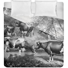 Holstein Fresian Cows Fresian Cows Duvet Cover Double Side (king Size) by Celenk