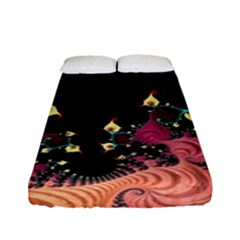 Fractal Fantasy Art Design Swirl Fitted Sheet (full/ Double Size) by Celenk