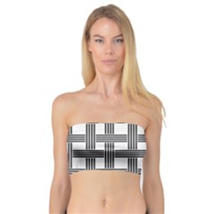 Seamless Stripe Pattern Lines Bandeau Top by Celenk