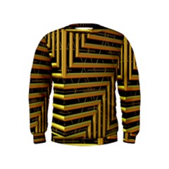 Modern Art Sculpture Architecture Kids  Sweatshirt by Celenk