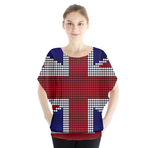 Union Jack Flag British Flag Blouse by Celenk