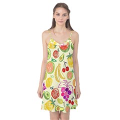 Cute Fruits Pattern Camis Nightgown by paulaoliveiradesign