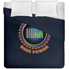 Geek Power Duvet Cover Double Side (king Size) by linceazul