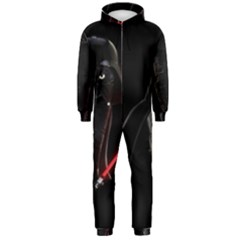 Darth Vader Cat Hooded Jumpsuit (men)  by Valentinaart
